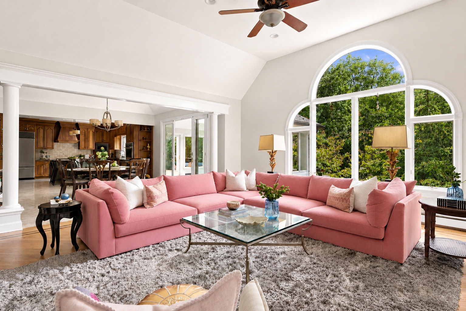 Great room at 285 Hartshorn Drive, Short Hills