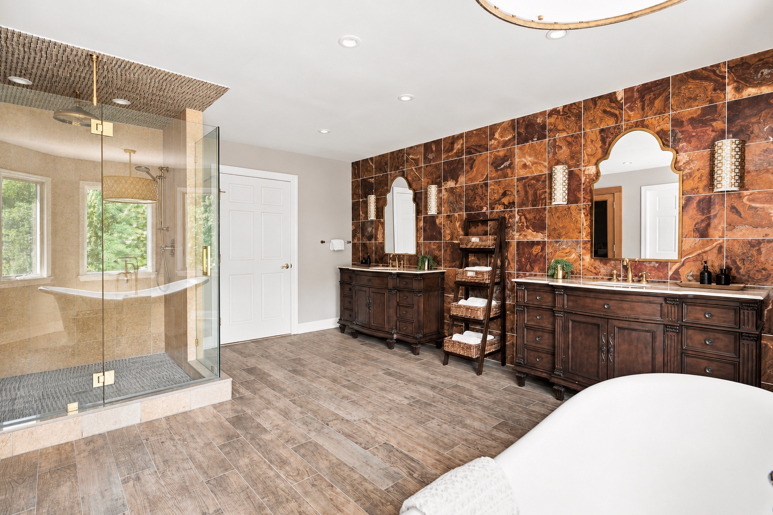 Primary bathroom at 285 Hartshorn Drive, Short Hills